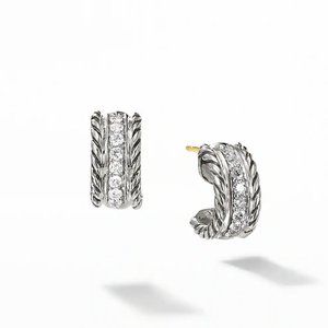 David Yurman diamond huggies
